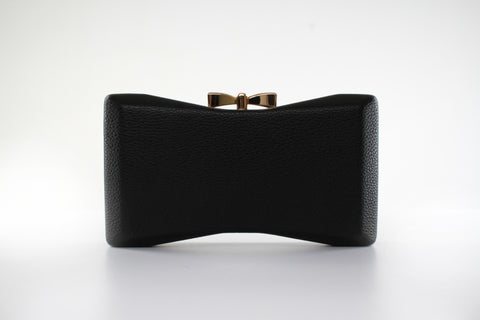 Black Snakeskin Clutch Bag