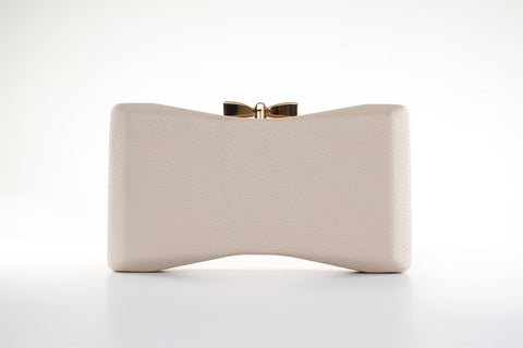 Rose Gold Snakeskin Clutch Bag