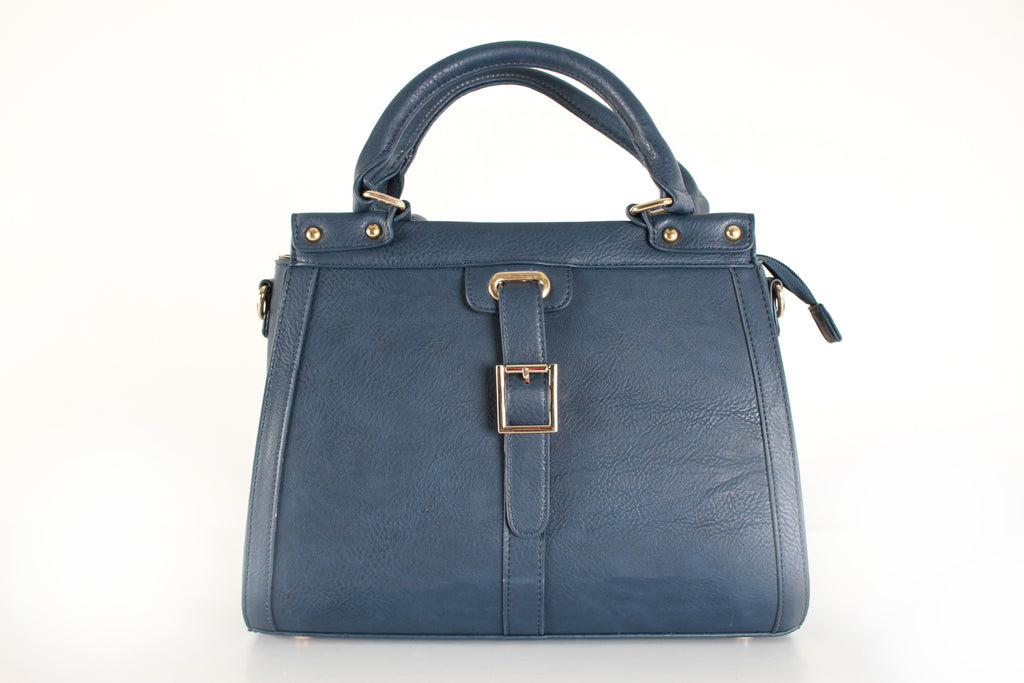 Blue Buckle Tote Bag