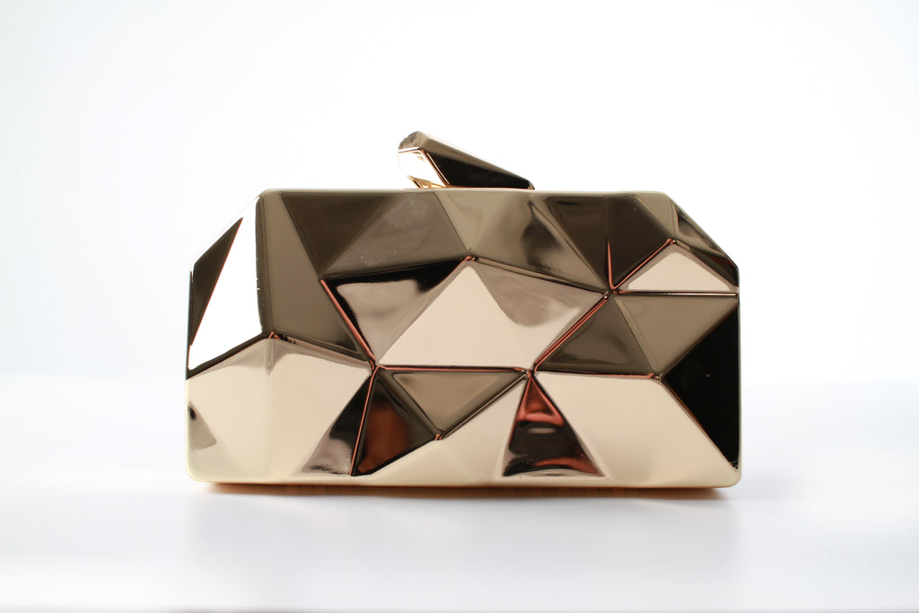 Gold Rocks Clutch Bag